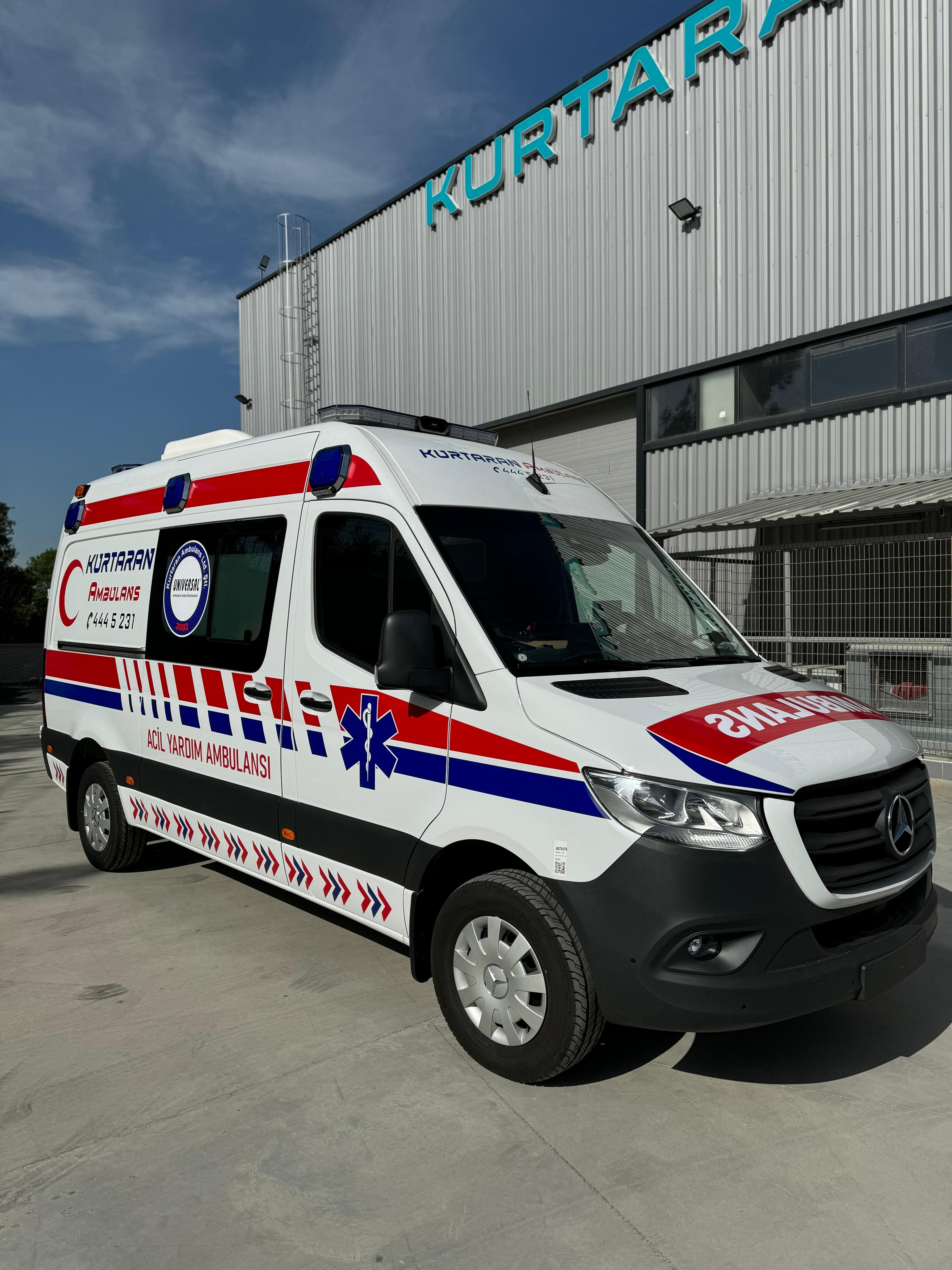 Box Kasa Ambulans Dış Yüzey Reflektif Şeritler