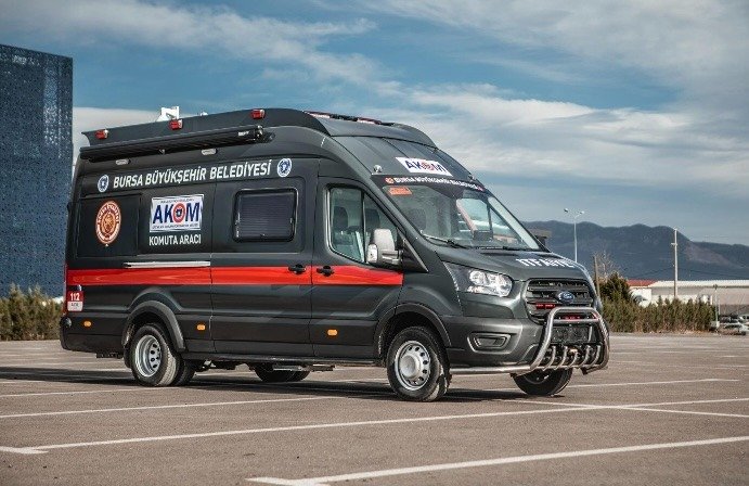 Bursa Büyükşehir Belediyesi AKOM İtfaiye Komuta Aracı Giydirme